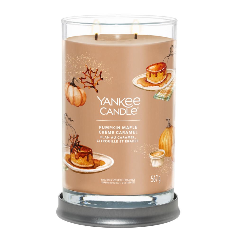 Yankee Candle Pumpkin Maple Creme Caramel Large Tumbler Jar Extra Image 1